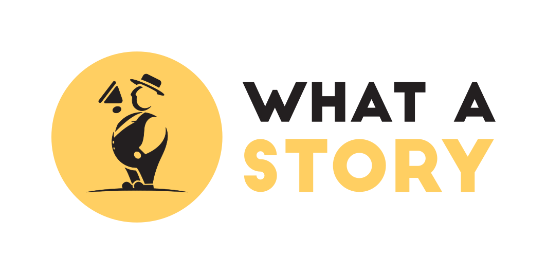Logo for What a Story 